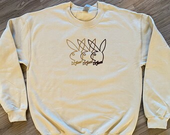blue playboy crewneck