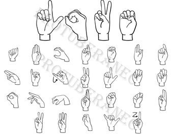Asl I Love You Svg Etsy