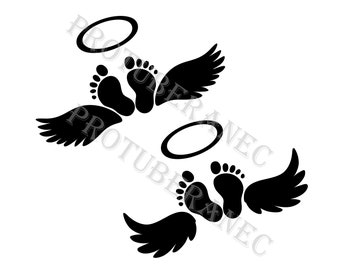 Free Free 346 Baby Feet With Angel Wings Svg SVG PNG EPS DXF File