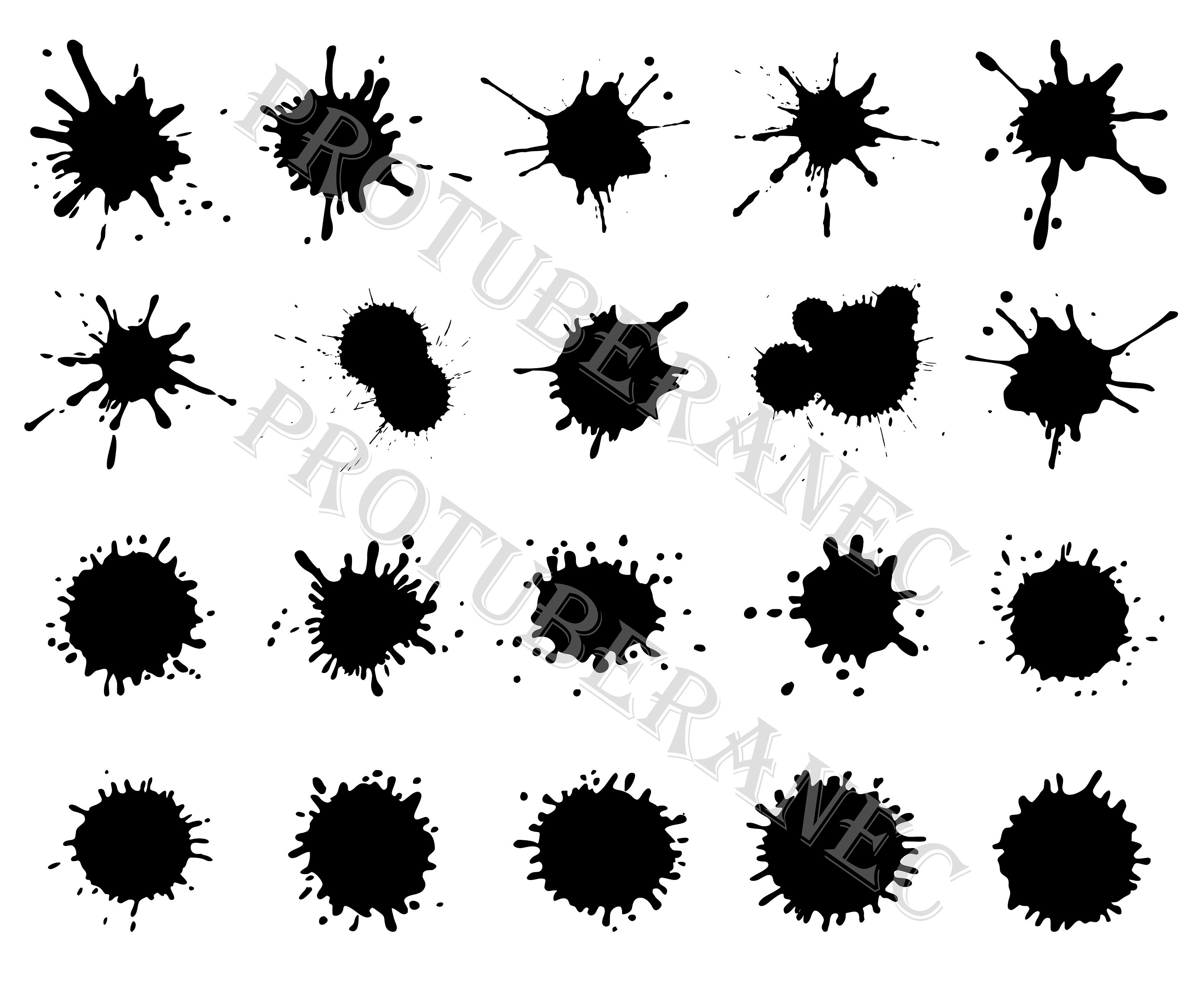 Download Paint Splatter Svg For Cricut Paint Splatter Bundle Svg Etsy