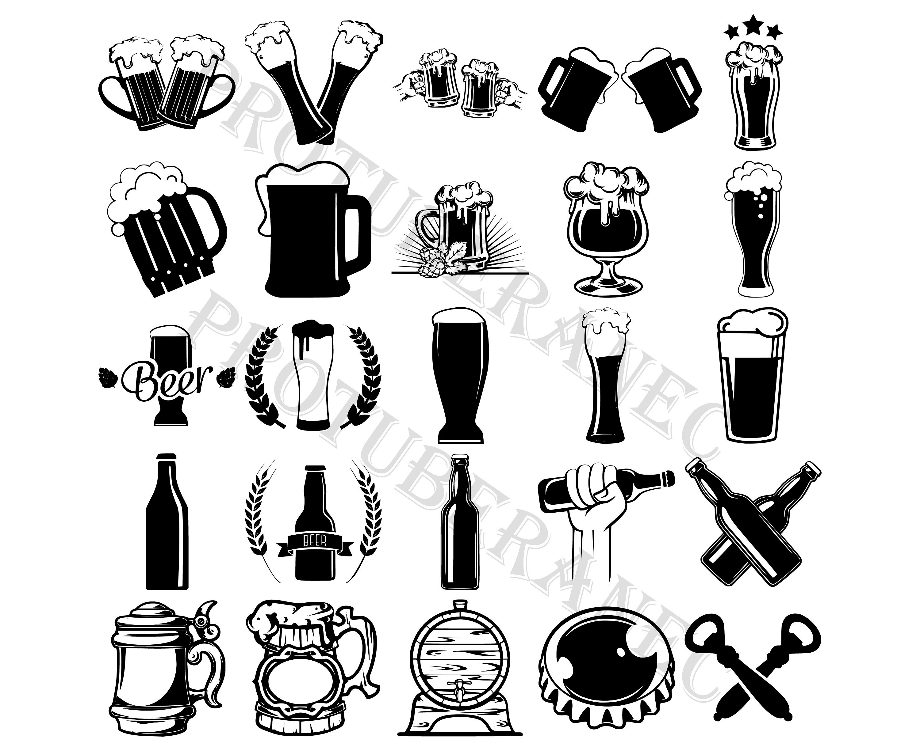 Beer Svg Beer Svg Bundle Beer Svg Files Beers Bottles Svg Beer  Etsy UK