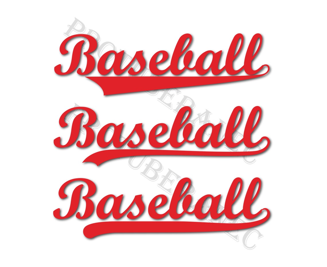 Baseball font ttf Baseball font with tails Baseball font svg Etsy
