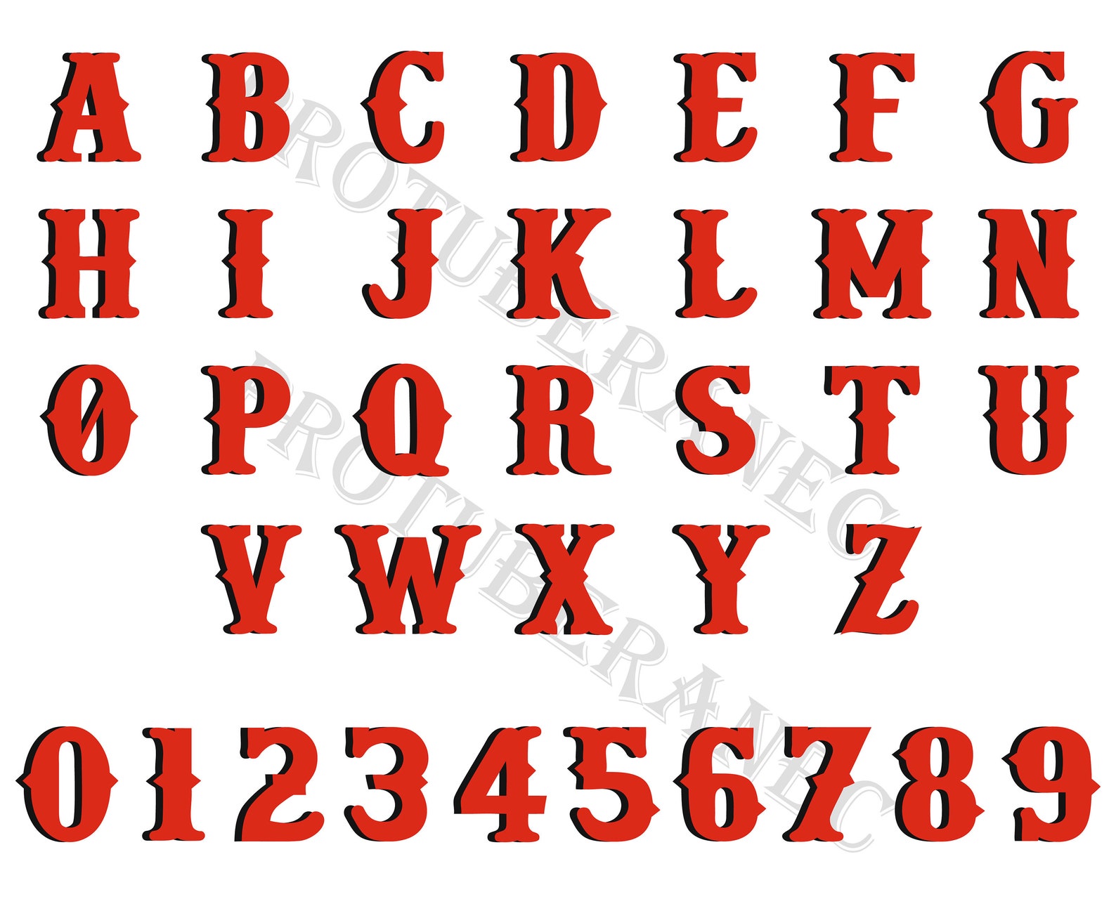 Western monogram font Shadow font for Cricut Western font svg | Etsy