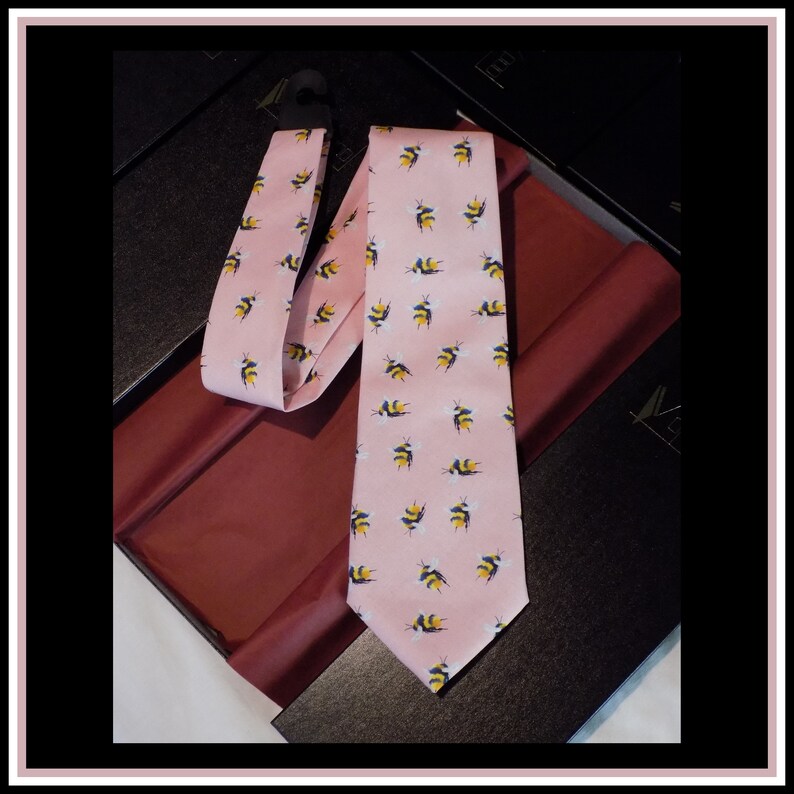 Birthday gift Bumblebee Necktie Christmas present.#Bees #Bumblebee #Honey bee #Bee hive #Drone #Queen Bee #Killer bee