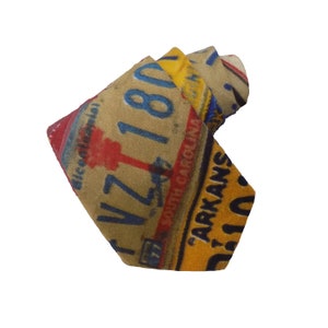 Vehicle Registration Plate Necktie. License Plate. Vanity Plates. Car Memorabilia. Birthday. Valentines. Christmas. Xmas. Fathers day.