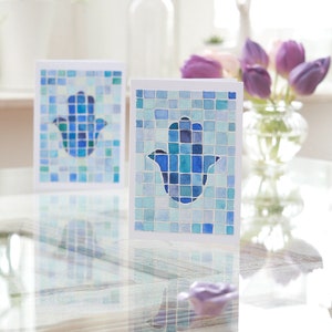 Carte de fiançailles, Hamsa, Félicitations, Anniversaire, Carte, Naissance, Baptême, Félicitations, Mariage, Bénédiction, Peint à la main, gabriellartdesigns.com