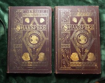 The Pictorial Edition of the Works of Shakespeare | Volumes 1–2 | Classic Drama | Antique Book Set