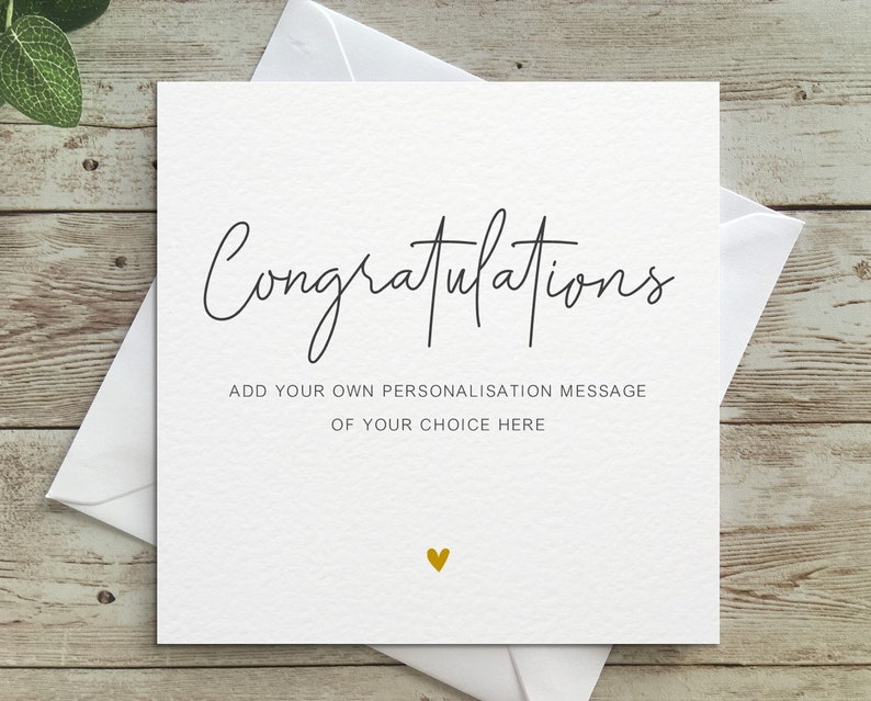 Personalised Custom Congratulations, exam, promotion, Congratulations, Personalised Custom image 1