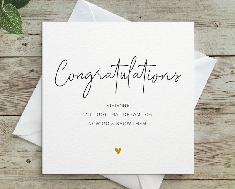 Personalised Custom Congratulations, exam, promotion, Congratulations, Personalised Custom image 6