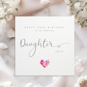 Personalised Daughter Birthday Card I For Her I Luxury