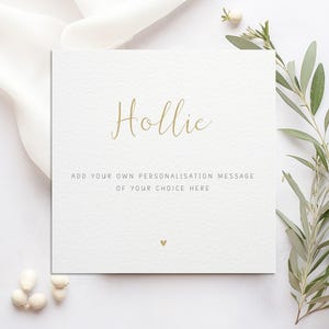 Personalised Custom Card I Congratulations I Luxury