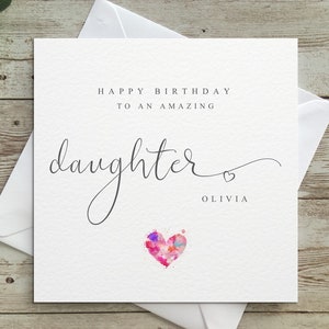 Personalised Happy Birthday Daughter, Daughter, Happy Birthday, amazing daughter, Birthday, Personalised