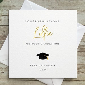 Personalised Graduation, Congratulations on your Graduation, Graduation, Congratulations, Personalised