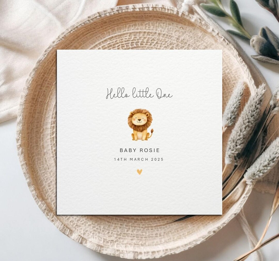 Personalised Welcome to the World Card I New Baby Boy I Girl I Cute ...