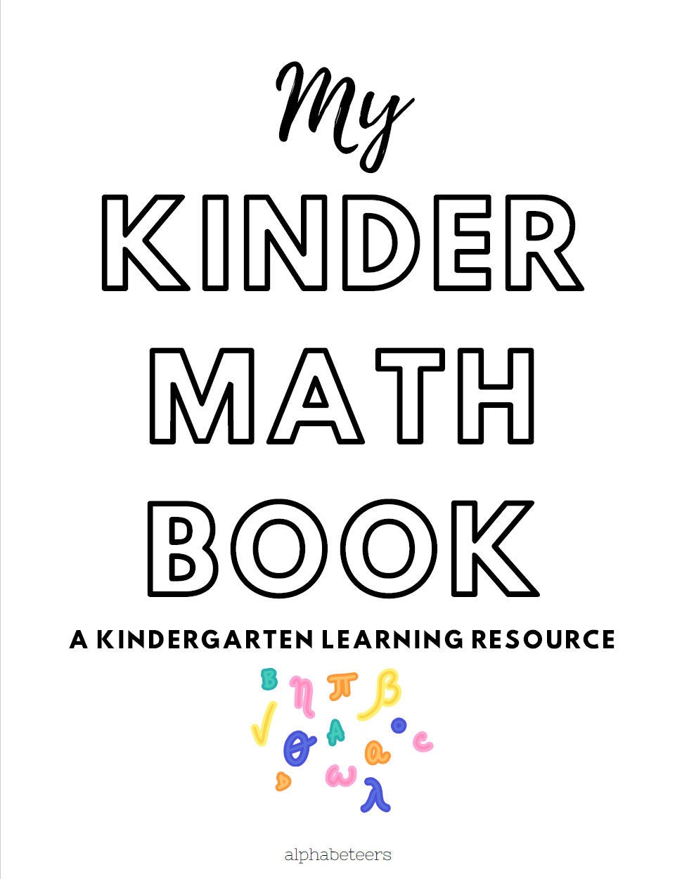 My Kinder Math Book Printable Pdf | Etsy