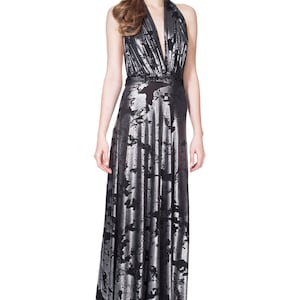 Metallic Shiny Shimmer Long Dress Bridesmaid Dress Infinity Dress Wrap Multiway Dress Prom Dress Wedding Dress Cocktail Dress Made In USA.