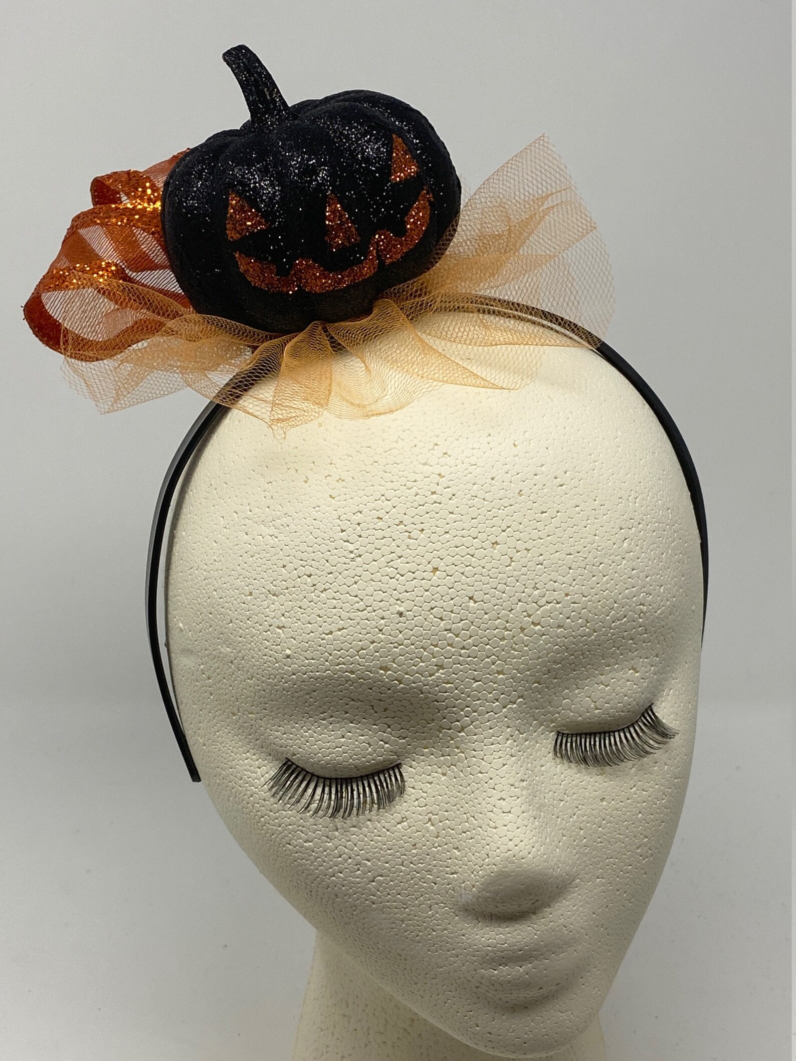 Pumpkin Fun Headband/Headpiece/Fascinator Polka Dot Etsy