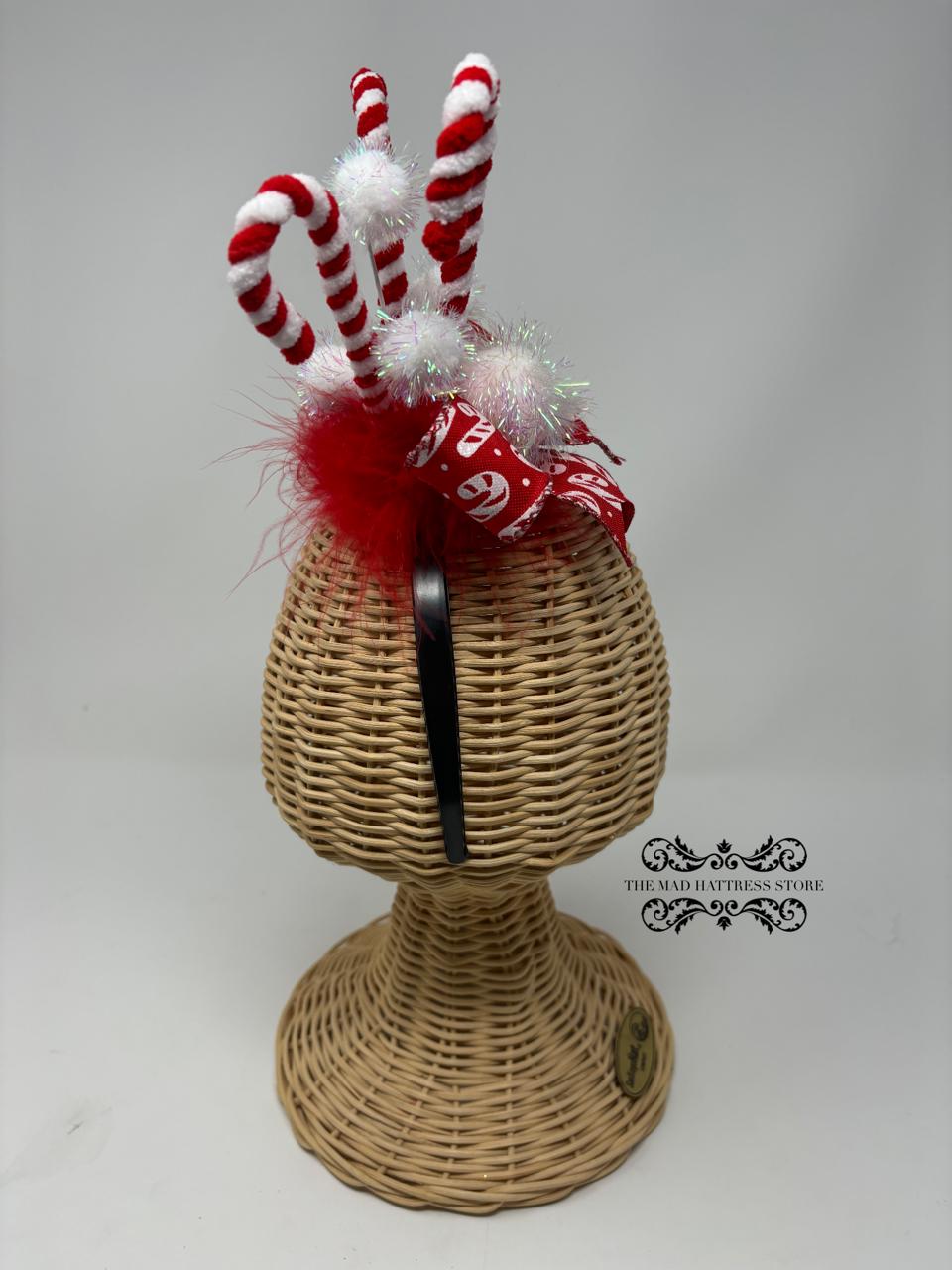 Candy Cane Fascinator/Headband/Headpiece
