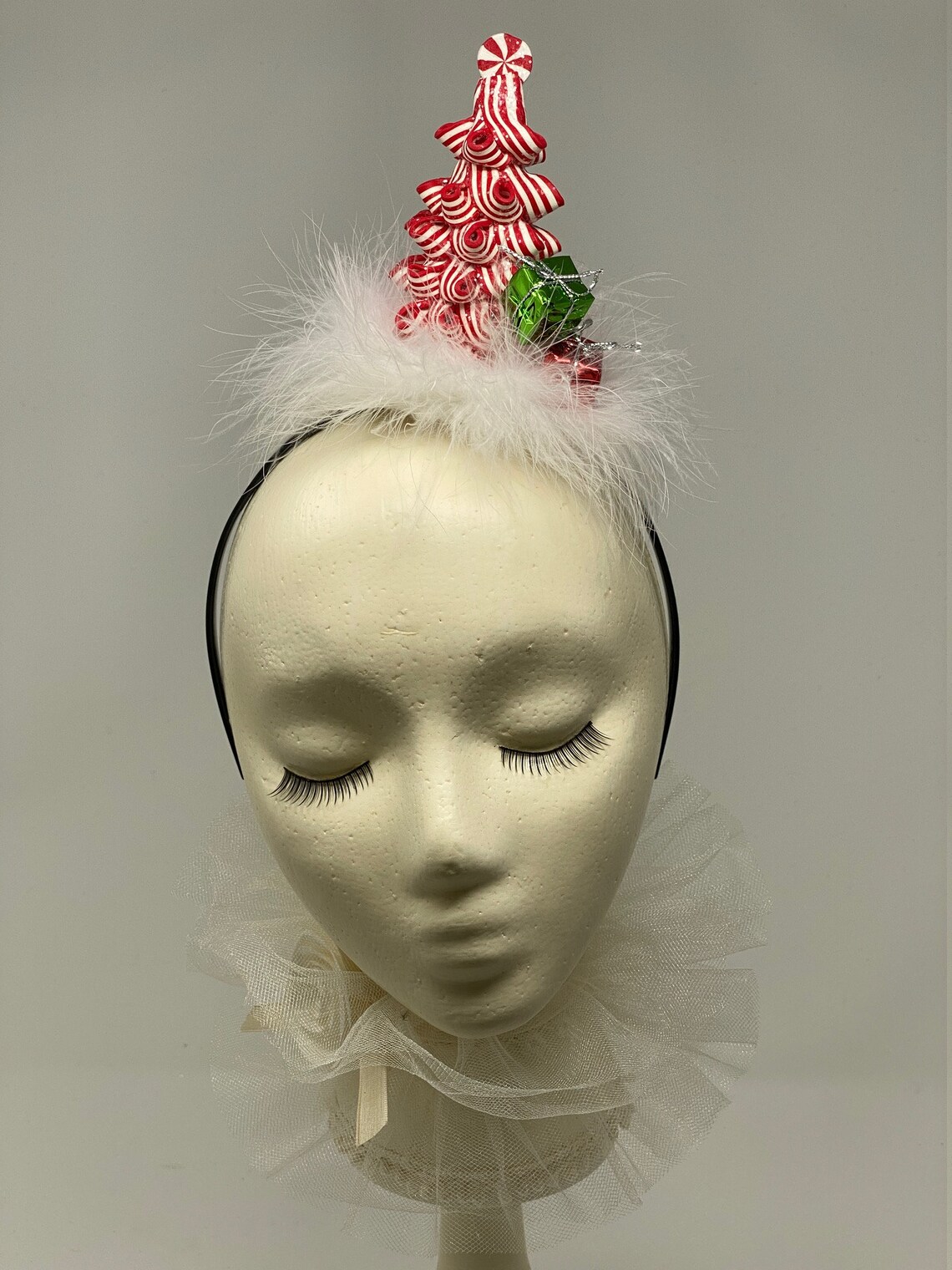 Peppermint Candy Tree Headband/headpiece/fascinator Etsy