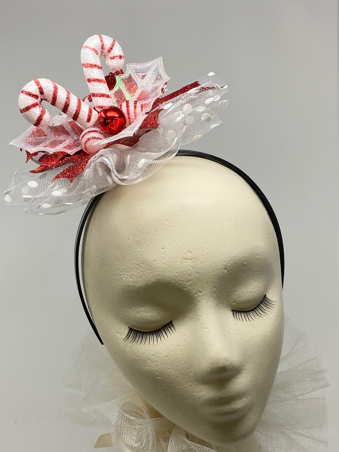 Candy Cane Fascinator/Headband/Headpiece Etsy