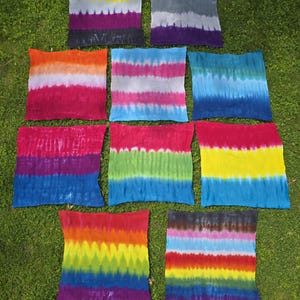 Handmade Pride Flag Tie-Dye Tapestry: LGBTQ+ Wall Art