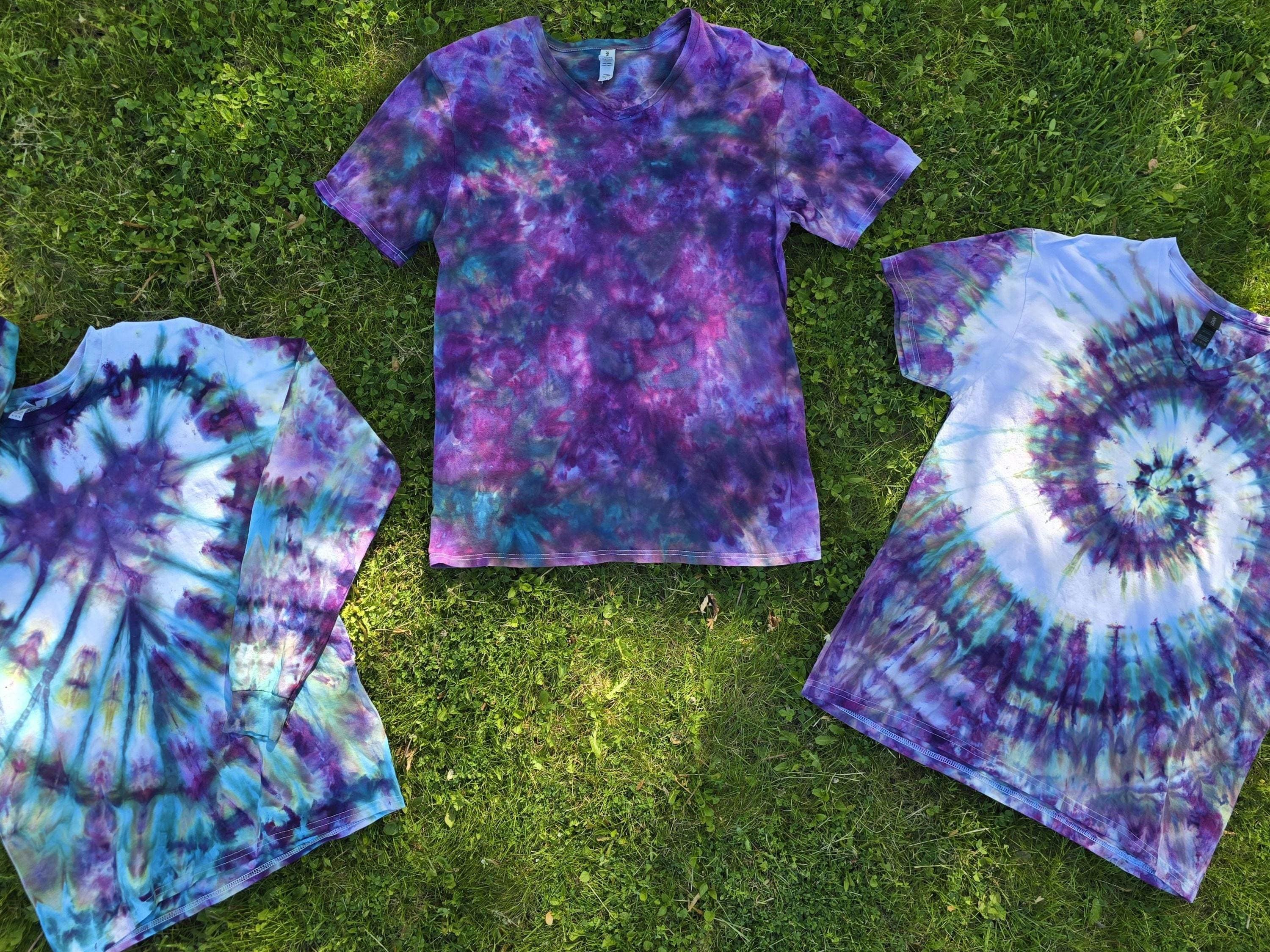 BABYL Tシャツ XXL DEAD OR ALIVE TIE-DYE TIE DYE T-SHIRT TYE DIE, DYED DIED, SWIRL, SPIDER, PRESHRUNK