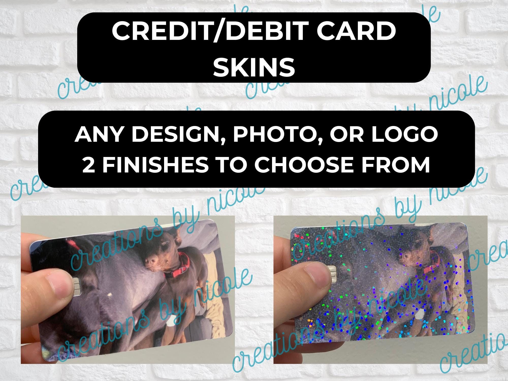 Holographic Credit Card Skin - Etsy