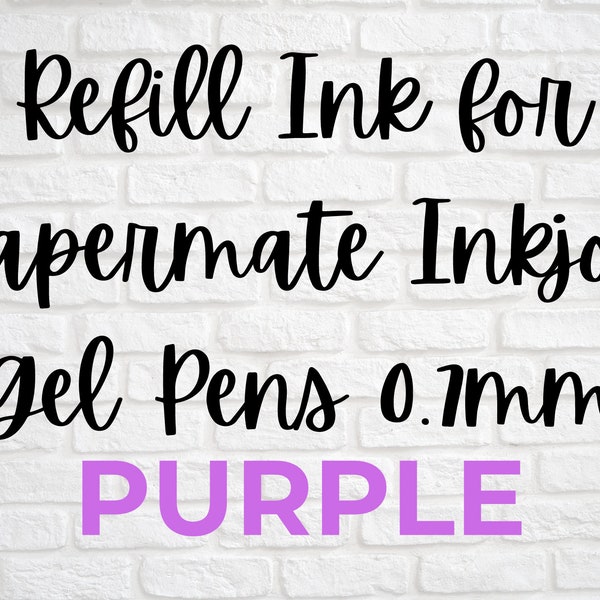 Refill Ink Compatible With Papermate Inkjoy Energel 0.7 Gel Pens - Purple