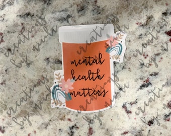 Mental Health Matters Sticker | Waterproof Sticker | Waterproof Stickers for Water Bottle | Mental Health Sticker | Mental Health Matters