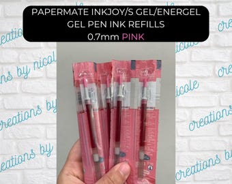Refill Ink Compatible With Papermate Inkjoy Energel S Gel 0.7 Gel Pens - Pink