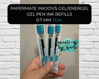 Refill Ink Compatible With Papermate Inkjoy Energel S Gel 0.7 Gel Pens - Teal/Turquoise