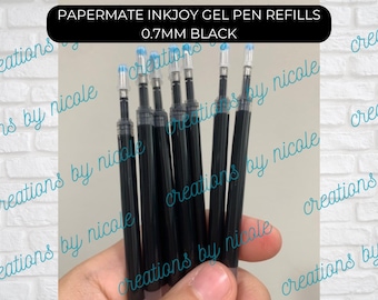 Refill Ink Compatible With Papermate Inkjoy Energel S Gel 0.7 Gel Pens - Black