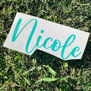 Name Decal Name Decal for Water Bottle Name Decal Sticker Name Decal for Yeti Laptop Sticker Christmas Xmas Gift for Her