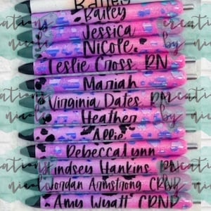 Holographic Ombre Leopard Gel Pens Inkjoy Gel Pens 0.7 Personalized Inkjoy Pens Custom Gel Pens Epoxy Pens Easter Basket Valentine's Day