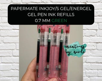 Refill Ink Compatible With Papermate Inkjoy Energel S Gel 0.7 Gel Pens - Green