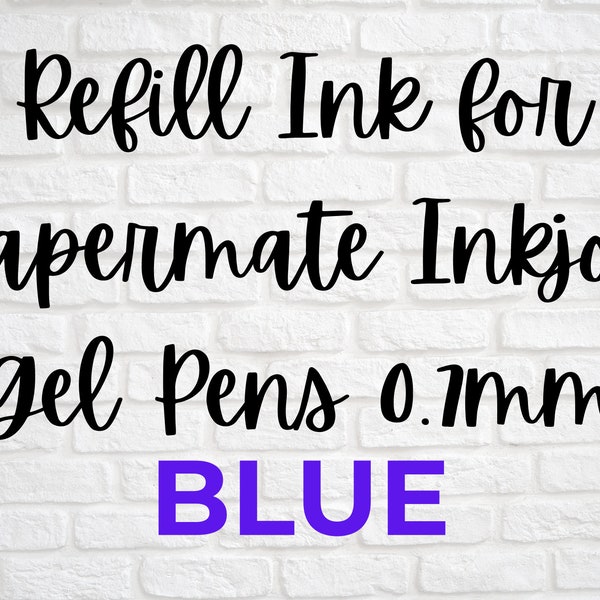 Refill Ink Compatible With Papermate Inkjoy 0.7 Gel Pens - BLUE