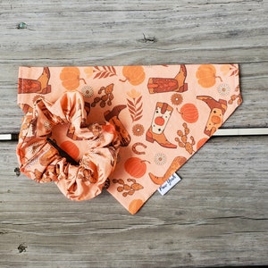 Spice Cowboy | Herfstwesterse hondenbandana: accessoire voor instapkraag
