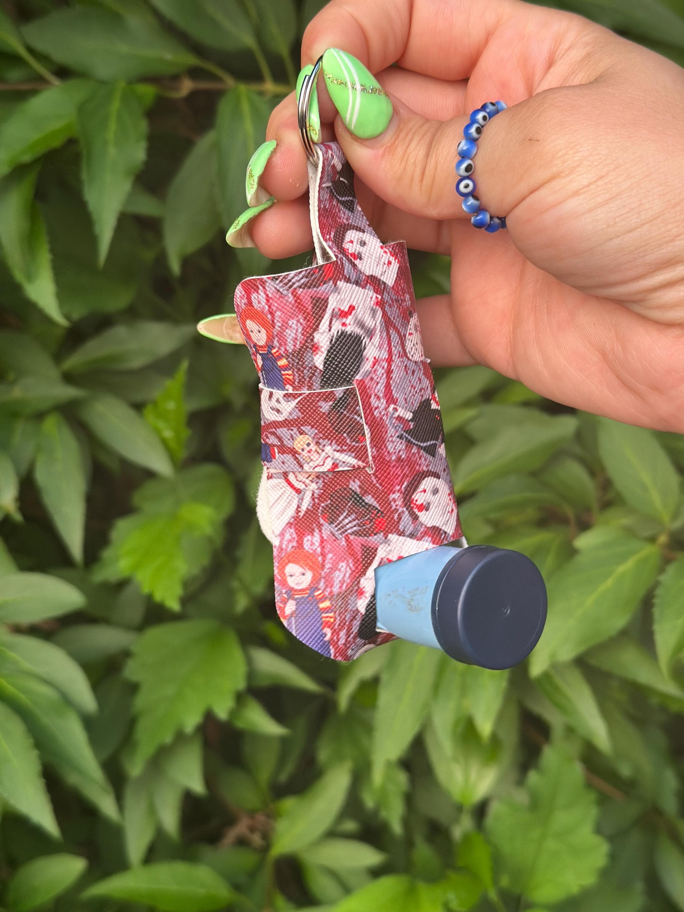 Faux Leather Inhaler Holder, asthma, asthmatic, inhaler, allergy season, keychain, cruelty free, inhaler holder, inhaler on the go