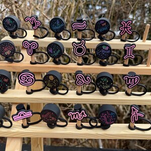 Zodiac Straw Topper, Horoscope Sign, Celestial