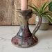vintage Studio Pottery Chamberstick / Bougeoir chandelier
