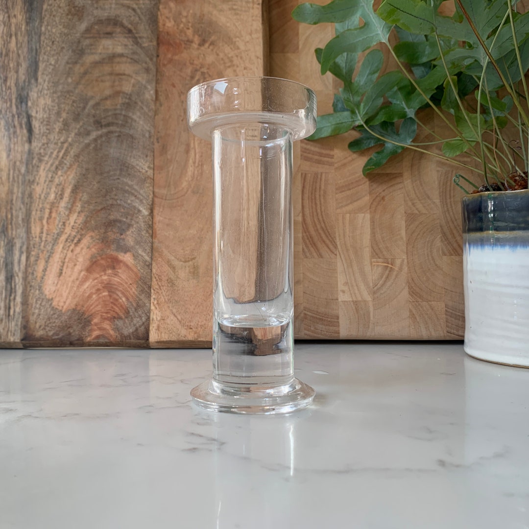 Dartington Glass Pillar Candle Holder Clear Crystal Vintage Etsy UK