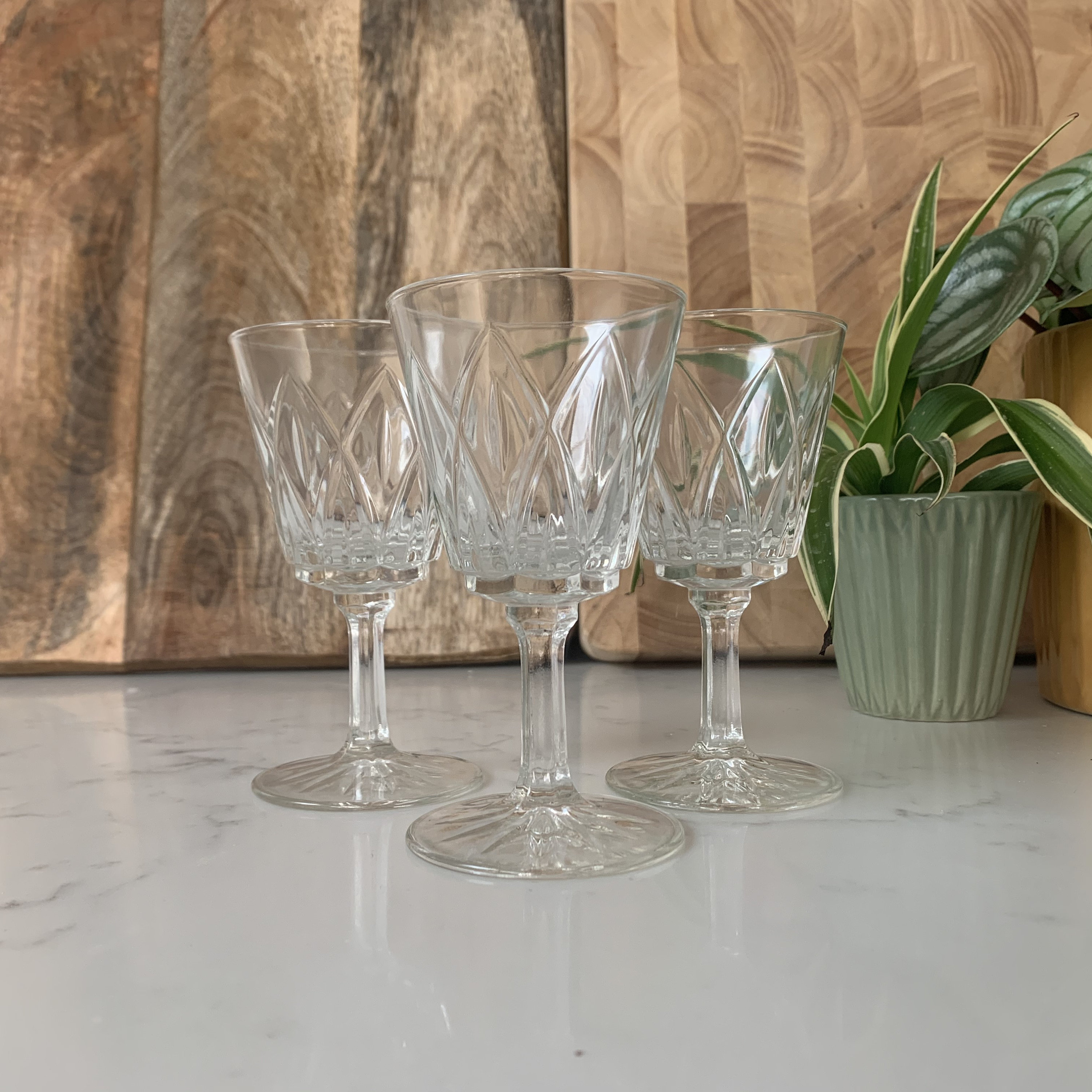 Set of 3 Sherry Glasses Clear Glass Sherry / Port / Liqueur Etsy