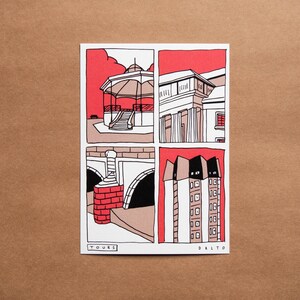 Postcard / Illustration - Tours