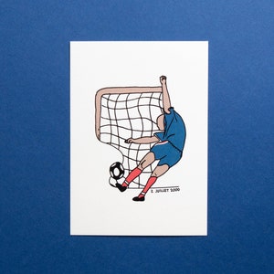 Carte postale / Illustration – David Trezeguet, 2 juillet 2000