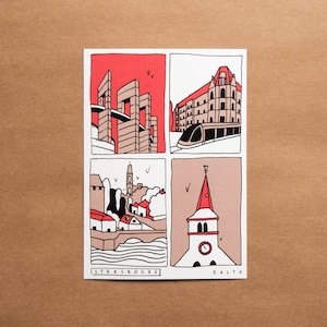 Carte postale / Illustration – Strasbourg