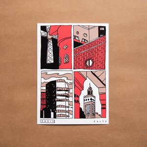 Carte postale / Illustration – Paris