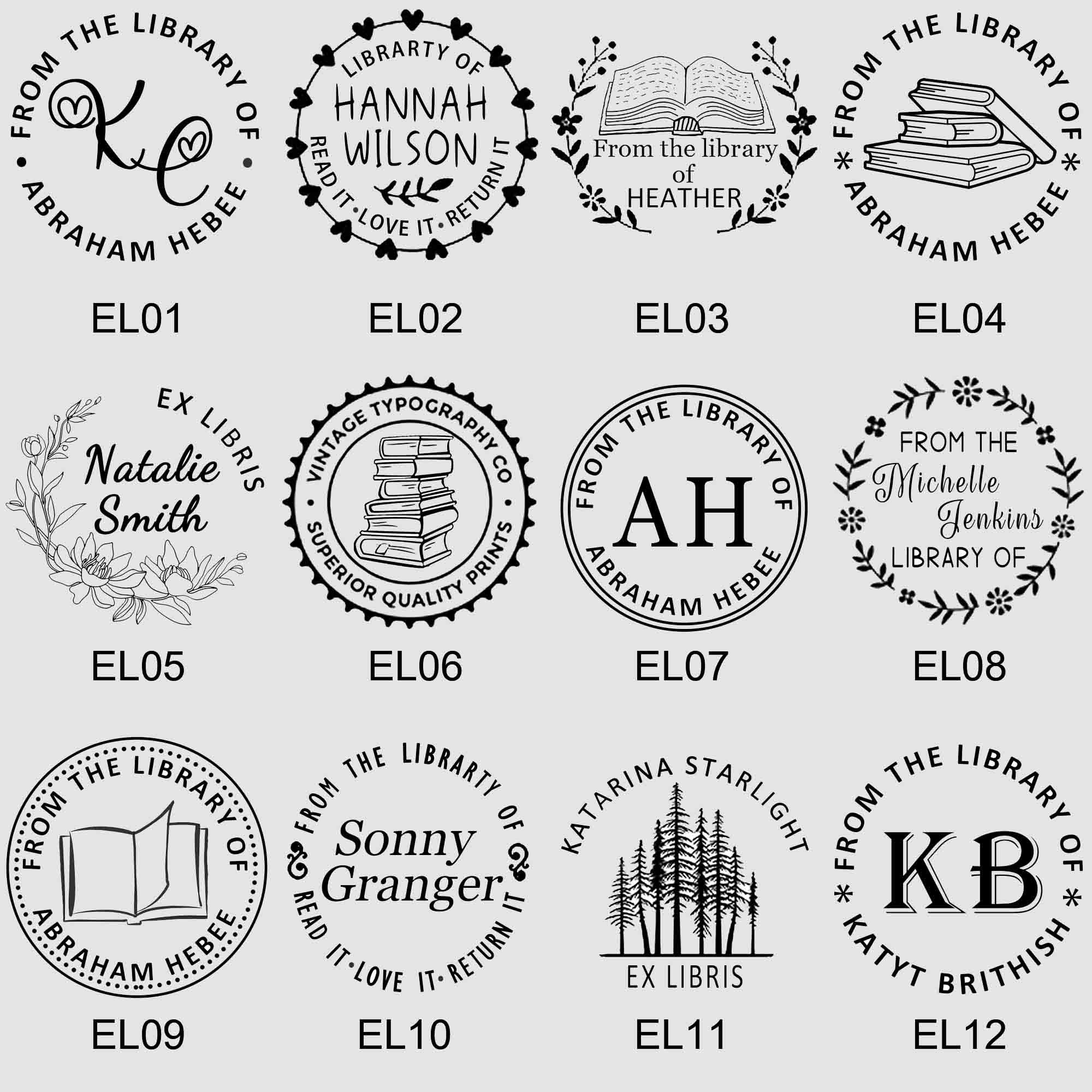 Custom Book Embosser for You to Personalize Library Books Etsy