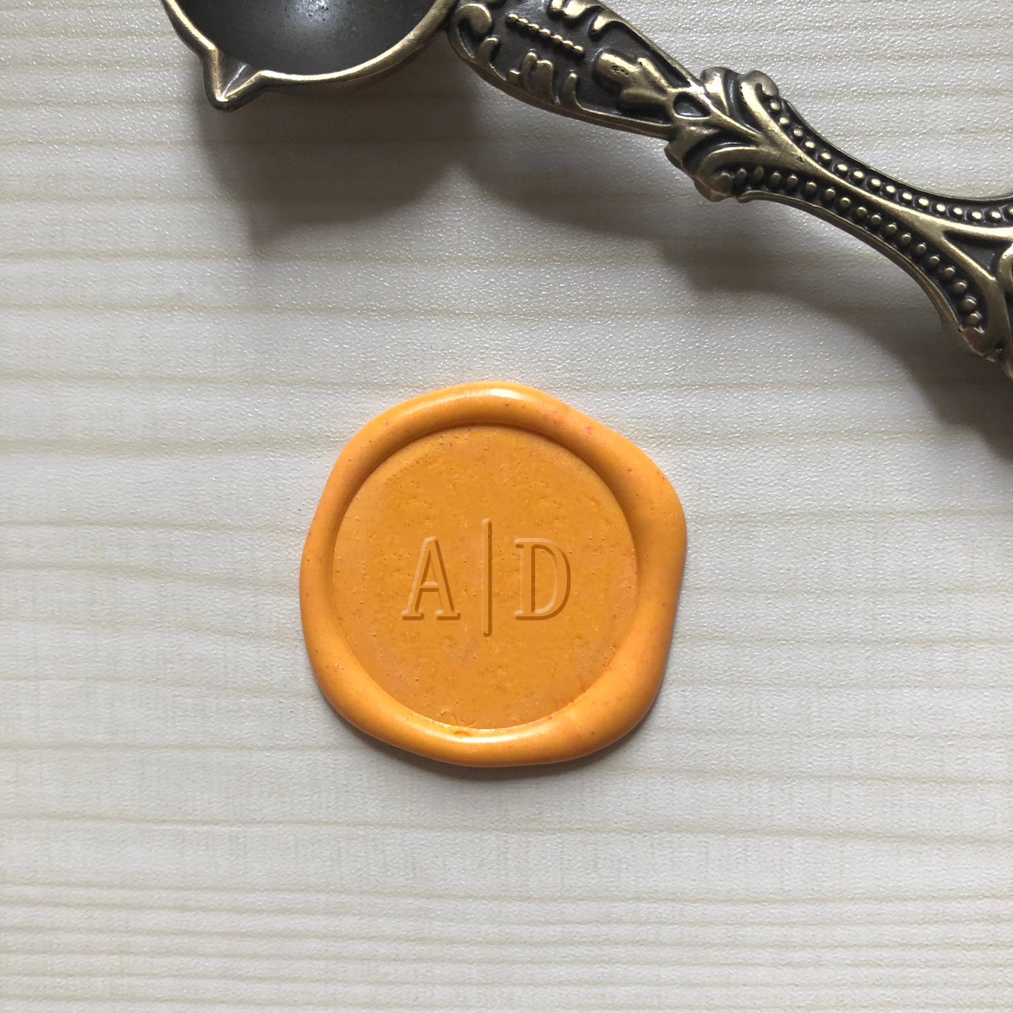 Custom Simple Initials Wax Seal Stamp Wax Seal Kit Etsy