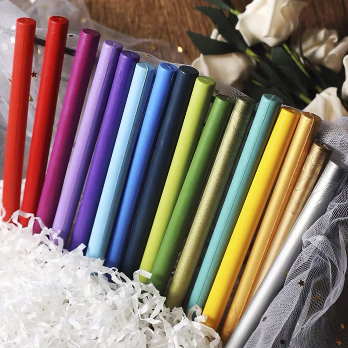 Sealing Wax Sticks Wax Sticks for Glue Gun Wax Seal Etsy