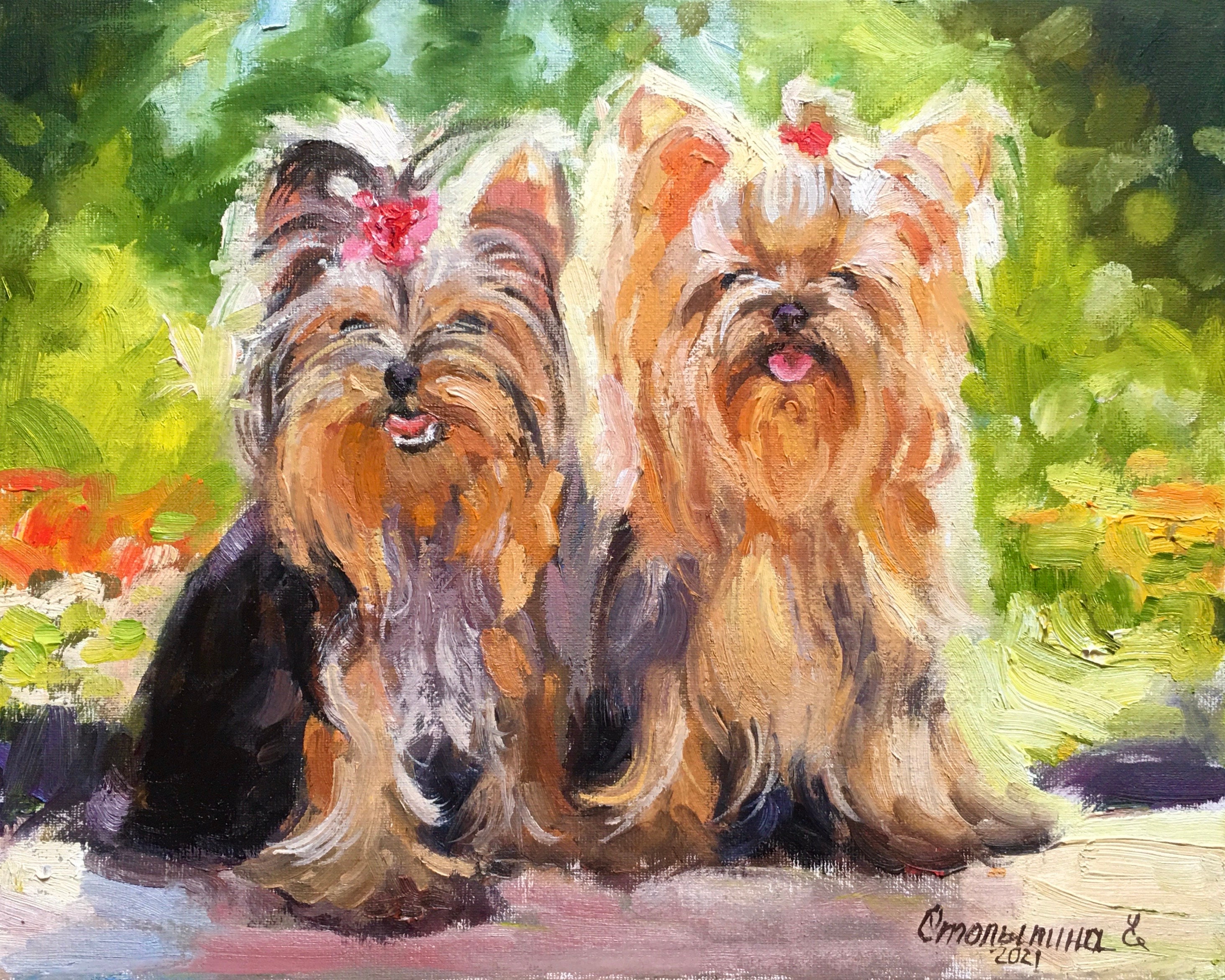 ключница йоркширский терьер. картина йоркширский терьер. скетчинг йоркширский терьер. йоркширский терьер живопись. йорк терьер бивер акрилом.